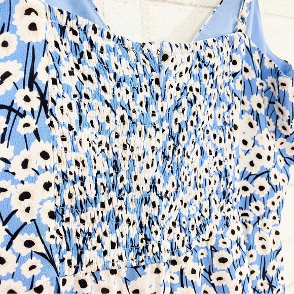 NWT Anthropologie Hutch Blue Motif Ditsy Floral Print Wide Leg Jumpsuit - Picture 12 of 13